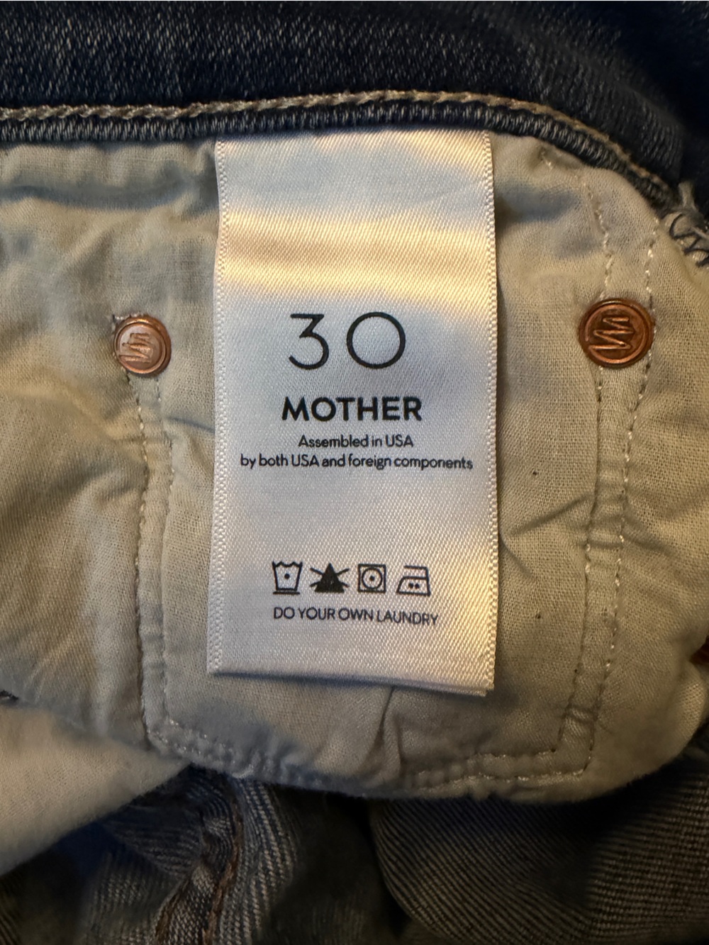 MOTHER Insider Crop Step Fray Jeans Sweet and Sassy Wash 30 - Picture 10 of 15